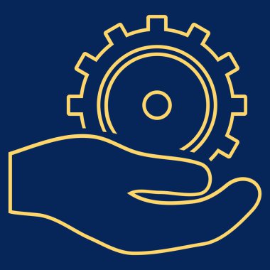 Geliştirme hizmeti anahat vektör simgesi