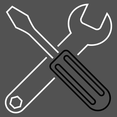 Seçenekleri anahat vektör simgesi