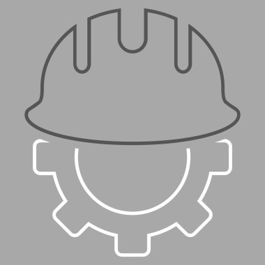 Geliştirme işçisi anahat vektör simgesi