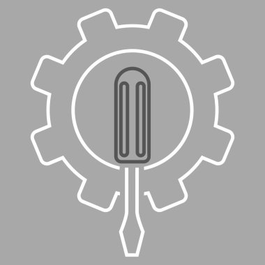 Mühendislik anahat vektör simgesi