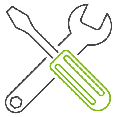 Seçenekleri anahat vektör simgesi