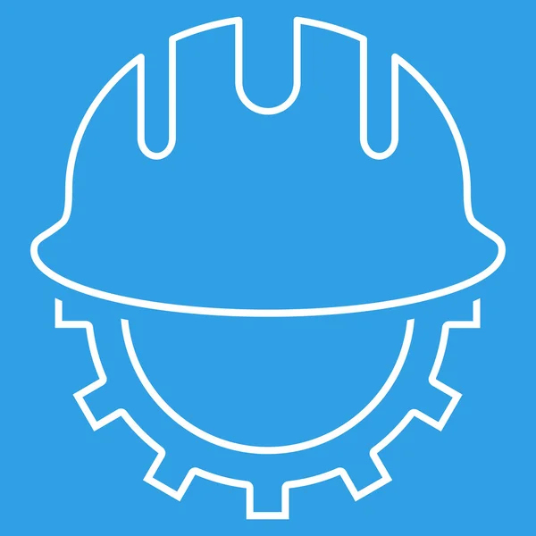 Fejlesztési Hardhat szerkezeti Vector Icon — Stock Vector