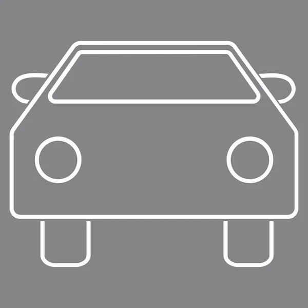 Icona vettoriale contorno auto — Vettoriale Stock