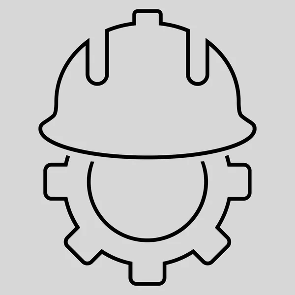 Ontwikkeling helm overzicht Vector Icon — Stockvector