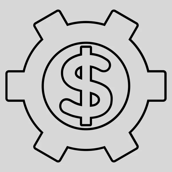 Finanzeinstellungen umreißen Vektor-Symbol — Stockvektor