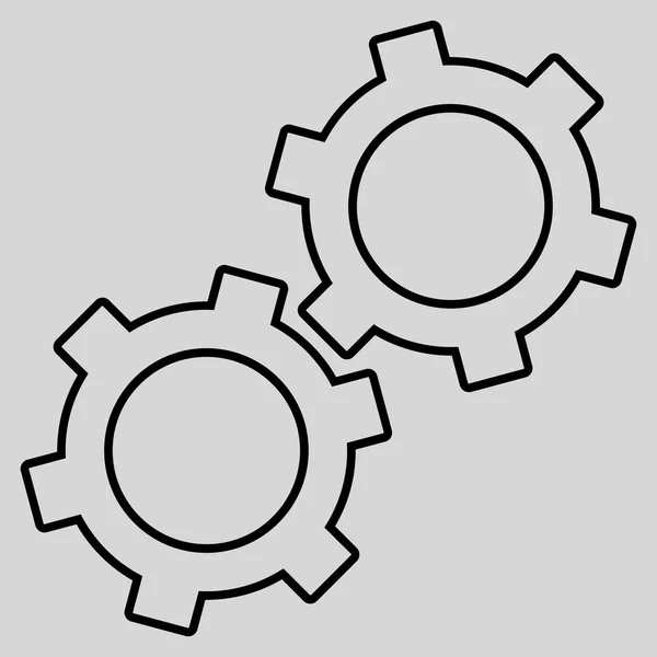 Fogaskerekek szerkezeti Vector Icon — Stock Vector