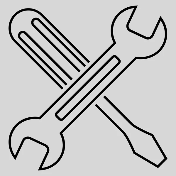 Tuning Umrissvektorsymbol — Stockvektor