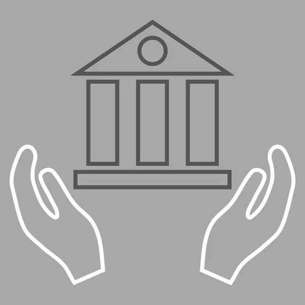 Векторная икона банковского обслуживания — стоковый вектор