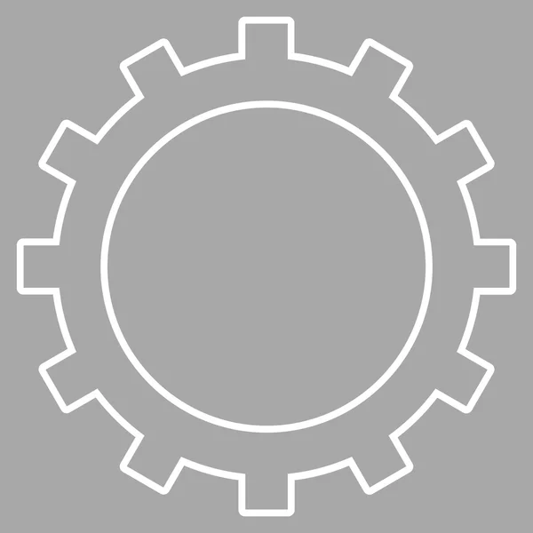 Icône vectorielle de contour d'engrenage — Image vectorielle