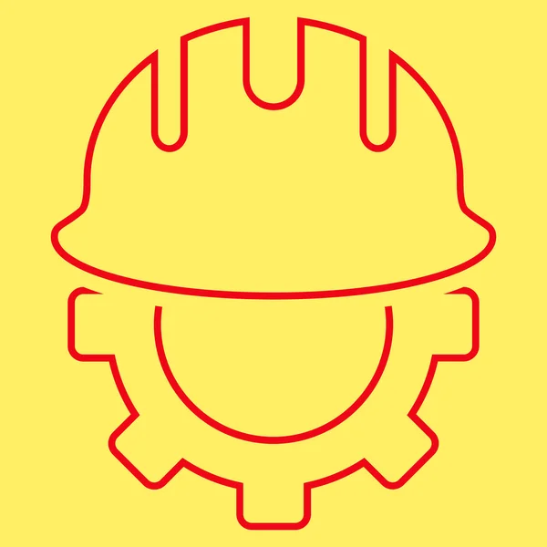 Fejlesztési Hardhat szerkezeti Vector Icon — Stock Vector