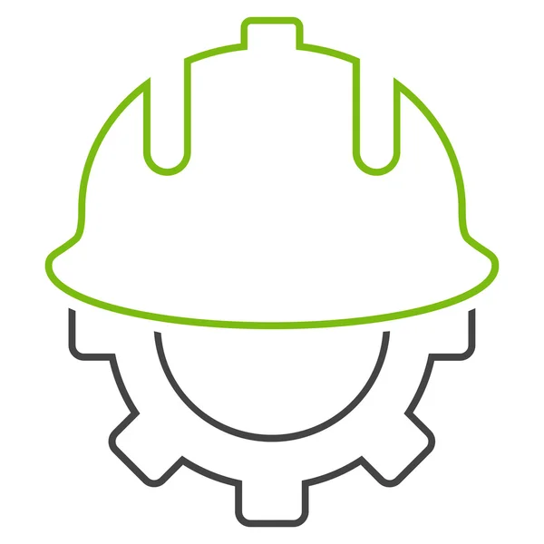 Development Helmet Outline Vector Icon — Stock Vector