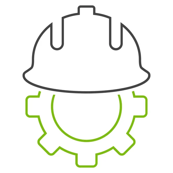 Development Helmet Outline Vector Icon — Stock Vector