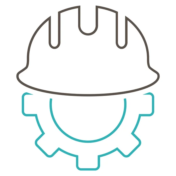 Utveckling Hardhat disposition vektor Icon — Stock vektor