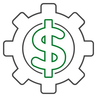 Mali seçenekleri anahat vektör simgesi