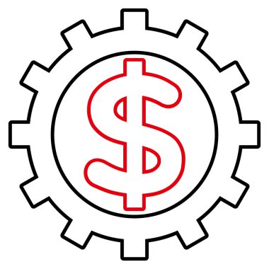 Finans sektöründe anahat vektör simgesi