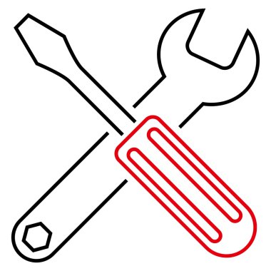 Seçenekleri anahat vektör simgesi