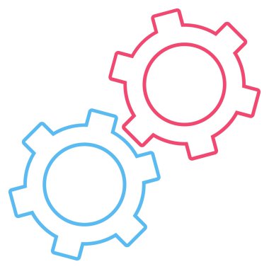 Gears'ı anahat vektör simgesi