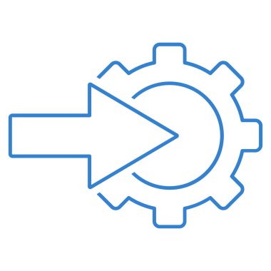 COG Tümleştirme anahat vektör simgesi