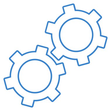 Gears'ı anahat vektör simgesi