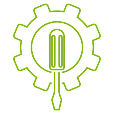 Mühendislik anahat vektör simgesi