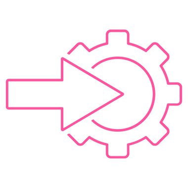 COG Tümleştirme anahat vektör simgesi