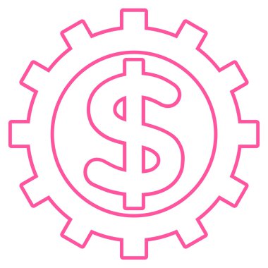 Finans sektöründe anahat vektör simgesi