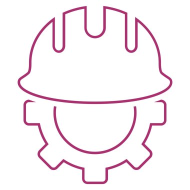 Geliştirme işçisi anahat vektör simgesi