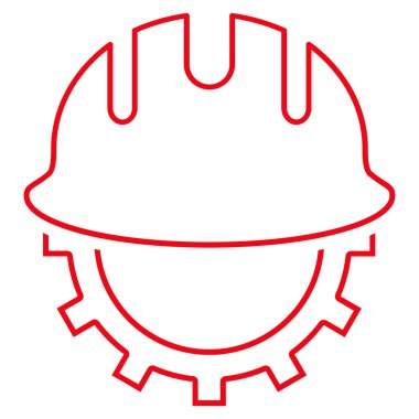 Geliştirme işçisi anahat vektör simgesi