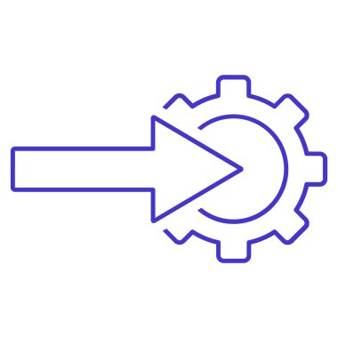 COG Tümleştirme anahat vektör simgesi