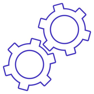 Gears'ı anahat vektör simgesi