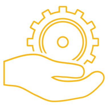 Geliştirme hizmeti anahat vektör simgesi