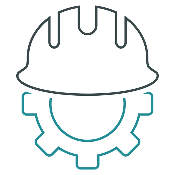 Utveckling Hardhat disposition vektor Icon — Stock vektor