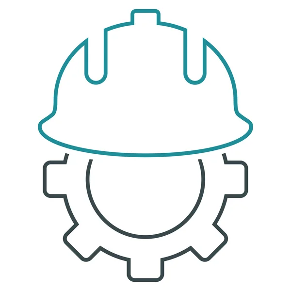 Ontwikkeling helm overzicht Vector Icon — Stockvector