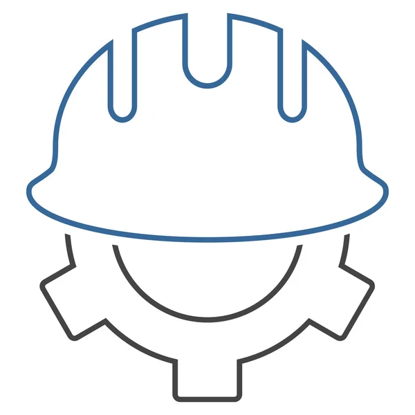 Entwicklung Helm Umriss Vektor-Symbol — Stockvektor