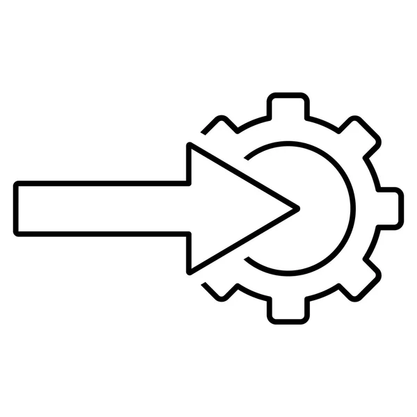 COG integráció szerkezeti Vector Icon — Stock Vector
