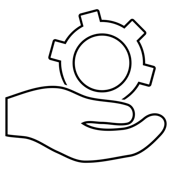 Engineering Service Outline Vector Icon — Stock Vector