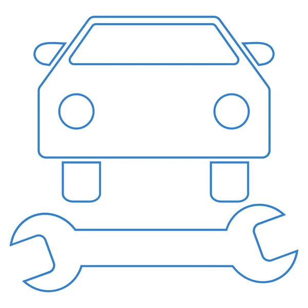 Esquema de reparación del coche Vector Icono — Archivo Imágenes Vectoriales