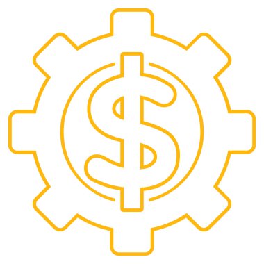 Mali seçenekleri anahat vektör simgesi