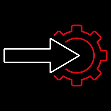 COG Tümleştirme anahat vektör simgesi