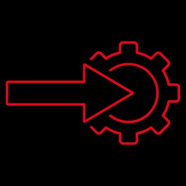 COG Tümleştirme anahat vektör simgesi