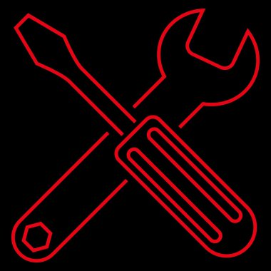 Seçenekleri anahat vektör simgesi