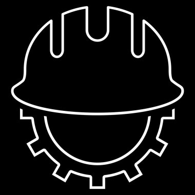 Geliştirme işçisi anahat vektör simgesi