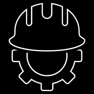 Geliştirme işçisi anahat vektör simgesi