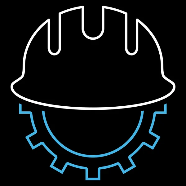 Rozwoju konspektu robotnik wektor ikona — Wektor stockowy