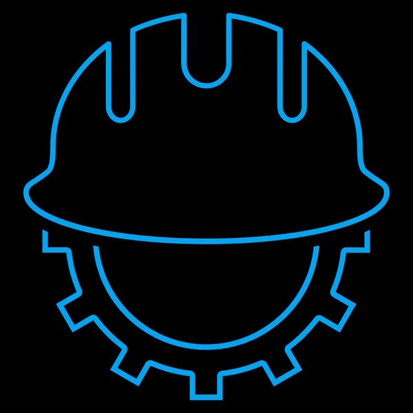 Utveckling Hardhat disposition vektor Icon — Stock vektor