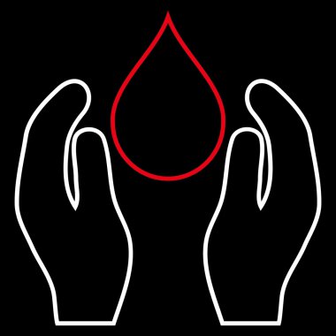 Su bakım anahat vektör simgesi