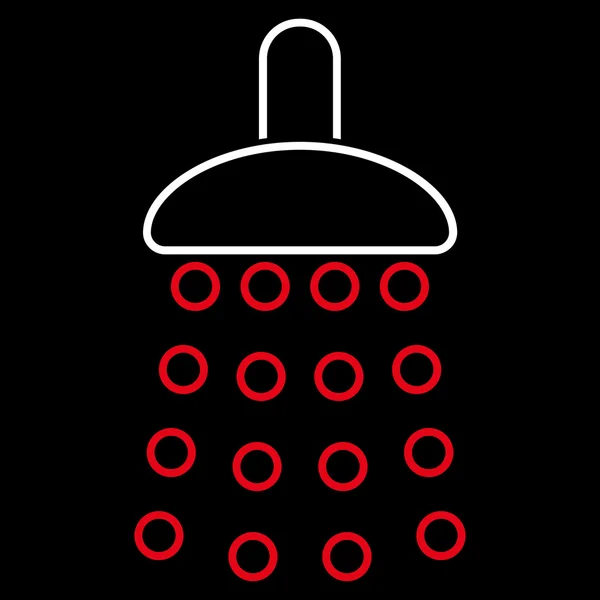 Shower Outline Vector Icon — Stockvector