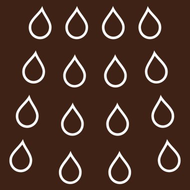 Damla anahat vektör simgesi