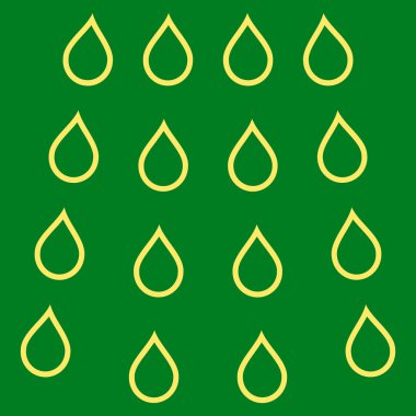 Damla anahat vektör simgesi