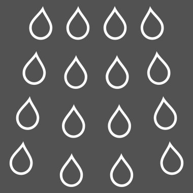 Damla anahat vektör simgesi